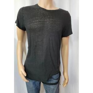 IRO Men’s Distressed Shirt. 100% Linen. S. Style -POP #C